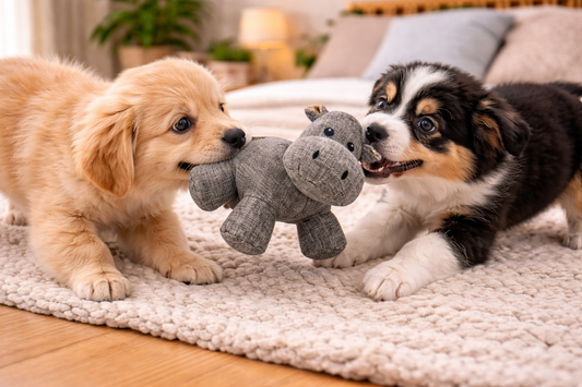 Peluche avec couineur pour chien